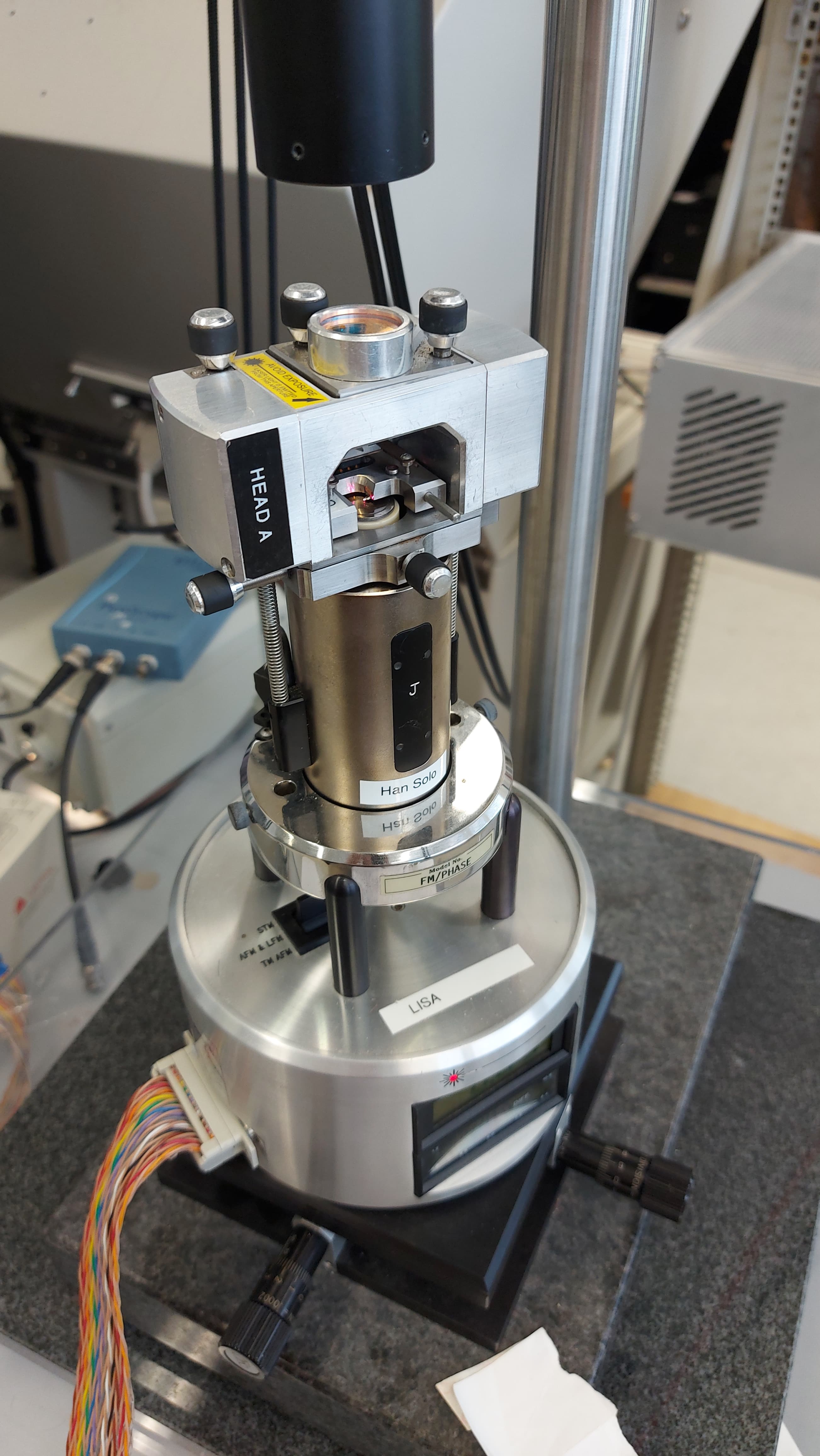 Multimode AFM setup compatible with the fabricated probe
